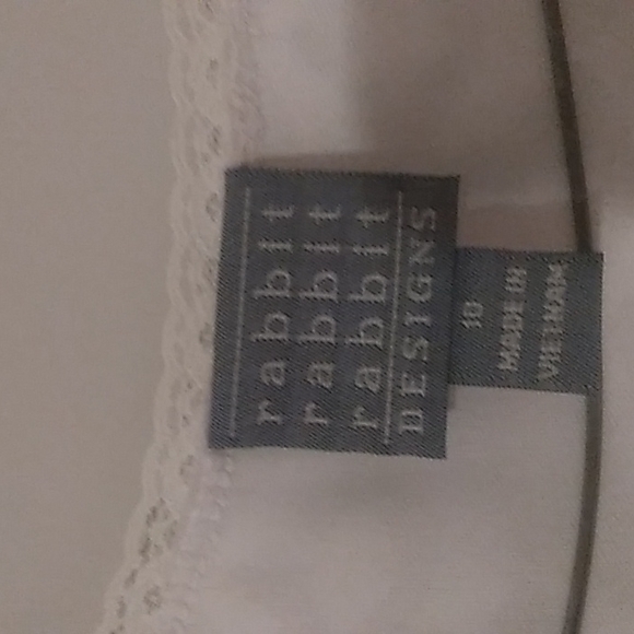 Rabbit rabbit rabbit Designs dress size 10 with white, blue, and dark brown hues - Picture 2 of 5